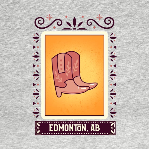 Edmonton, Alberta, Canada Cowboy Boots by Canada Tees